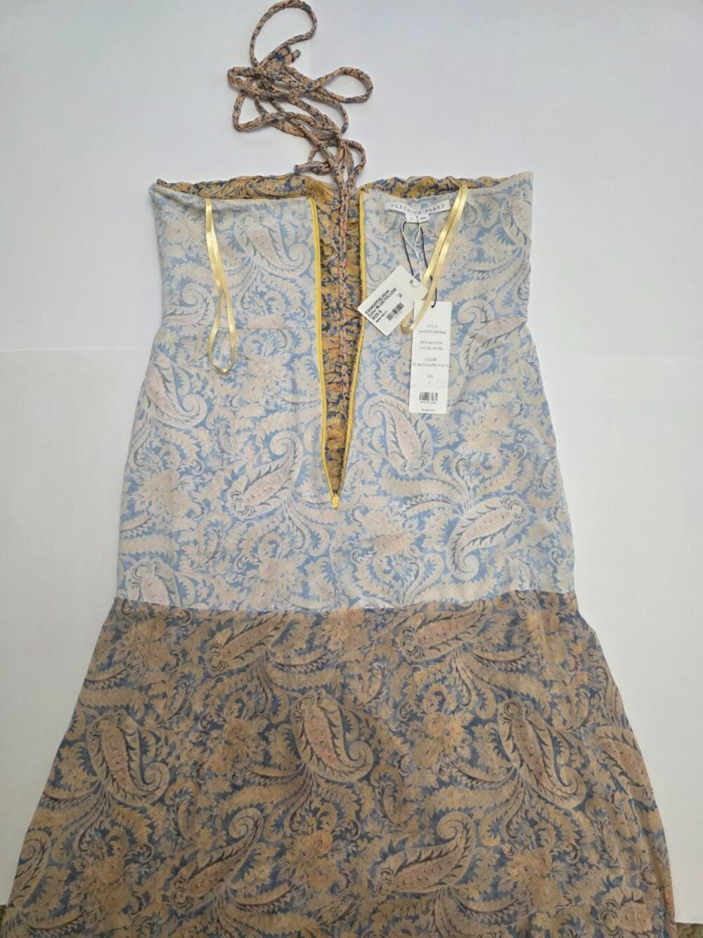 Veronica Beard Lucine Paisley Silk Gown - Picture 8 of 16